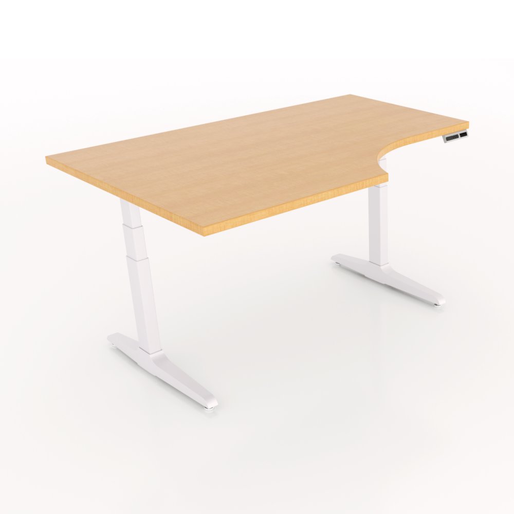 Worksurface 40"wL x 70"wR x 29"d  ST407029-B3 and Frame Set SEHX54-72